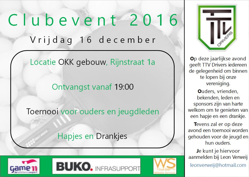 TTV Drivers zet haar deuren open. Kom je ook?