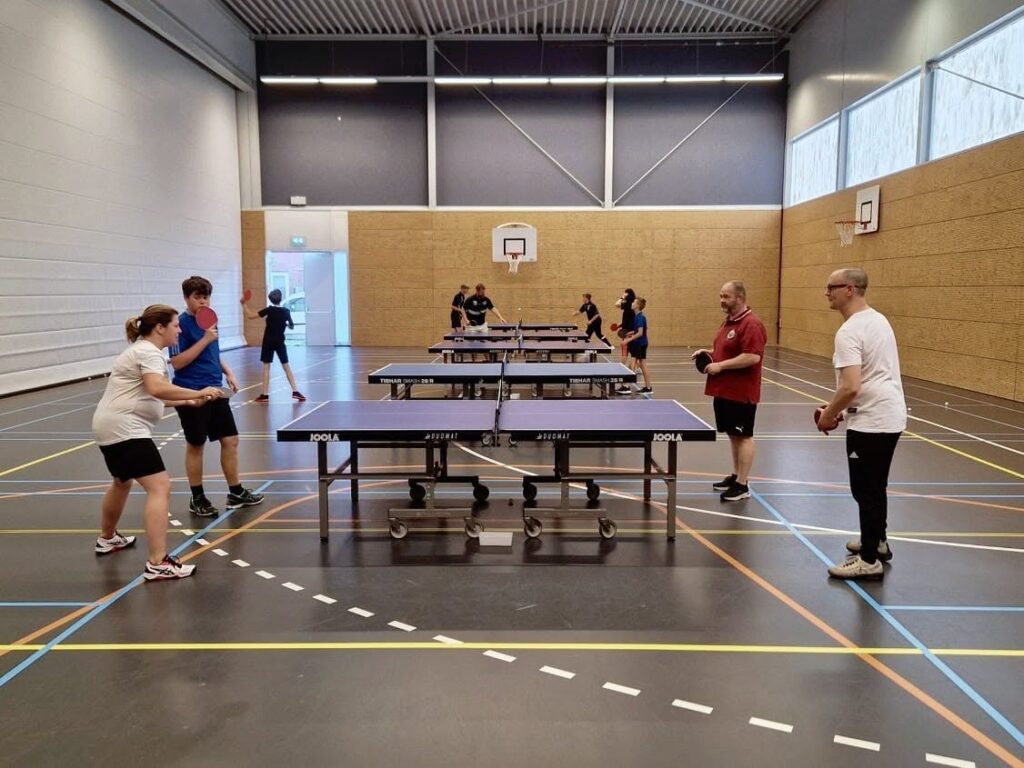 Oefenen voor het mix dubbel toernooi