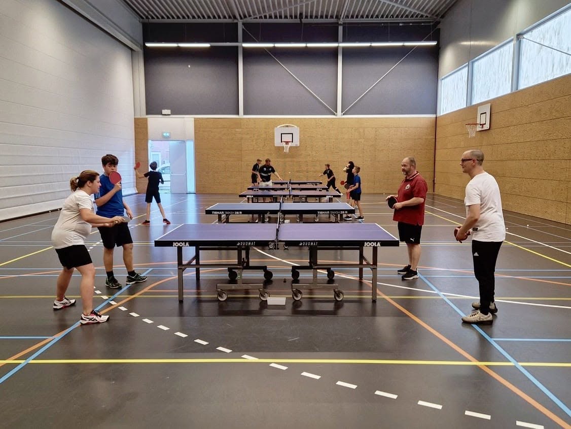 Oefenen voor het mix dubbel toernooi